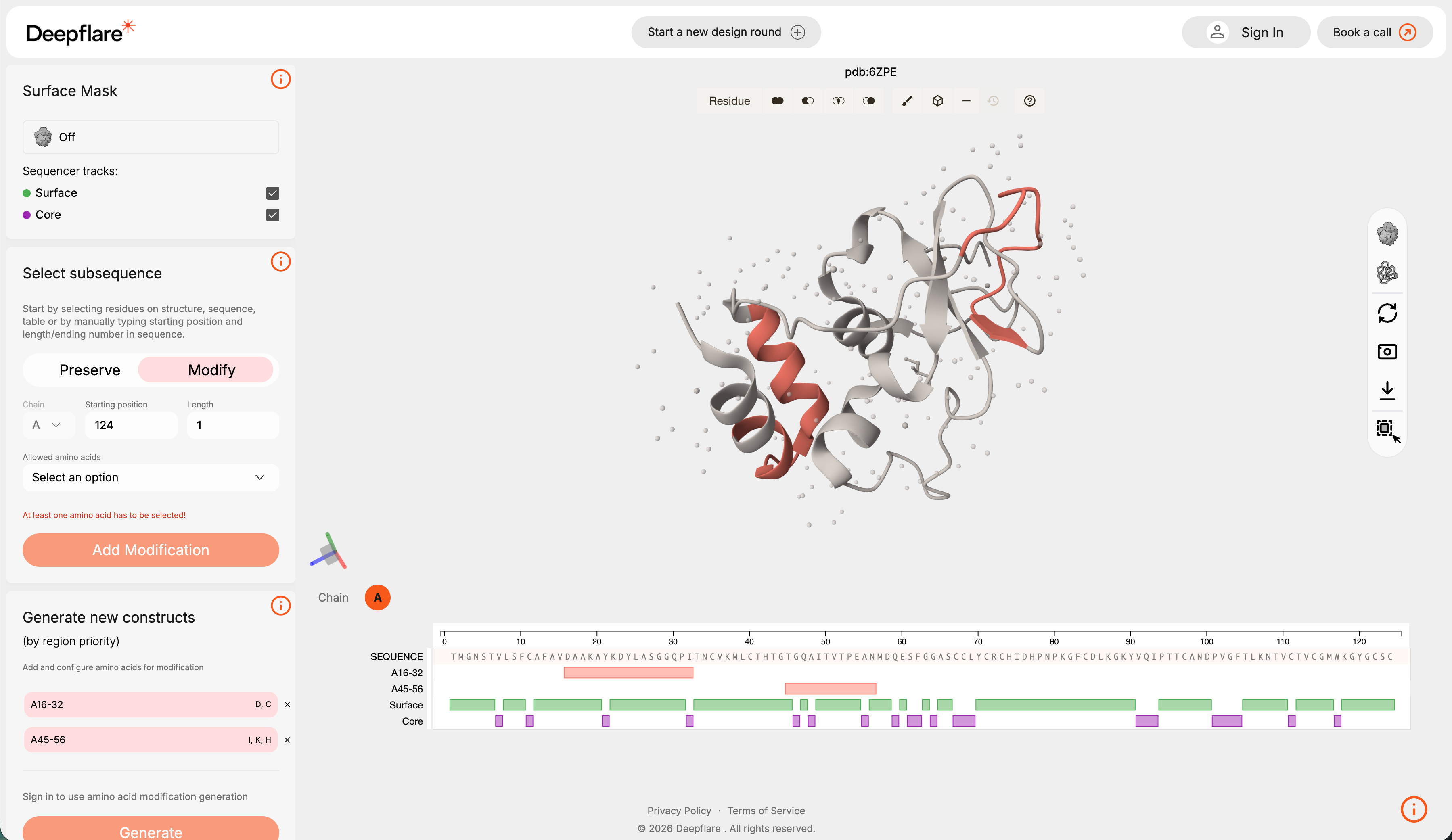 DeepFlare protein design platform